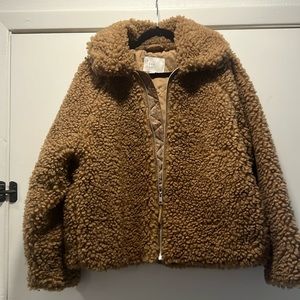 a new day Brown Bomber Jacket